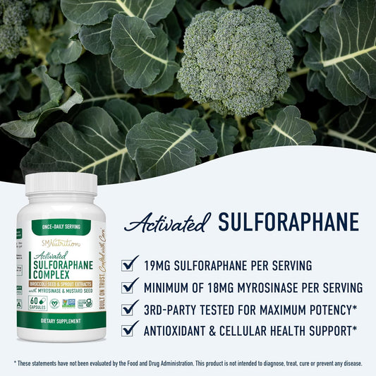 20MG Sulforaphane | From Broccoli Sprouts & Seed Extract | 5