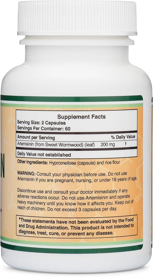 Artemisinin (Sweet Wormwood Cleanse)(Artemisia Annua) 200Mg Per Servin