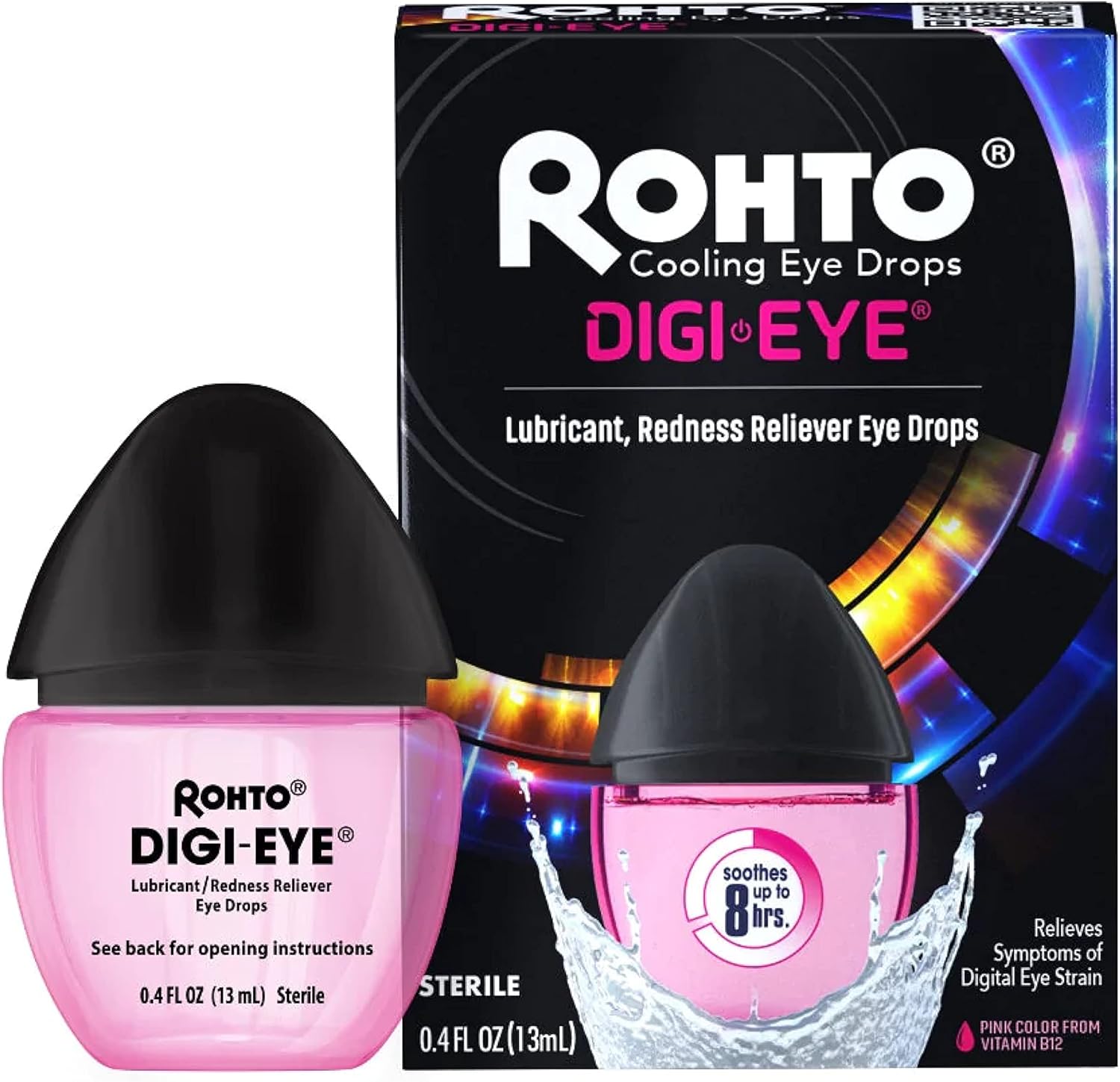 Rohto Digi-Eye Cooling Eye Drops for Digital Eye Strain, 0.4