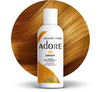 Adore Semi Permanent Hair Color - Vegan and Cruelty-Free Hair Dye - 4   - 030 Ginger (Pack of 1)