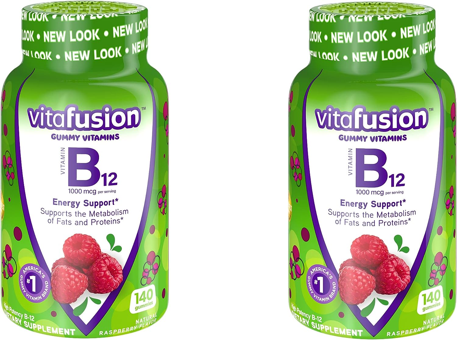 Vitafusion B-12 1000mcg Gummy 140 Count (Pack of 2)