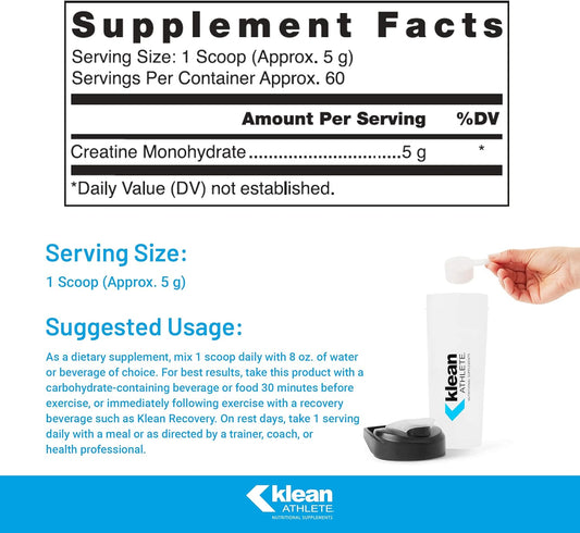Klean Athlete - Klean Creatine - Supports Muscle Strength, Performance