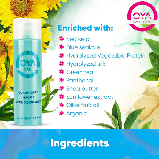 OYA Care R.O. Hair Conditioner 236  Daily Hair Conditioner for Damaged Dry Hair - Nourishing Sulfate Free Conditioner - Hydrating Lightweight Conditioner for Normal and Color Treated Hair