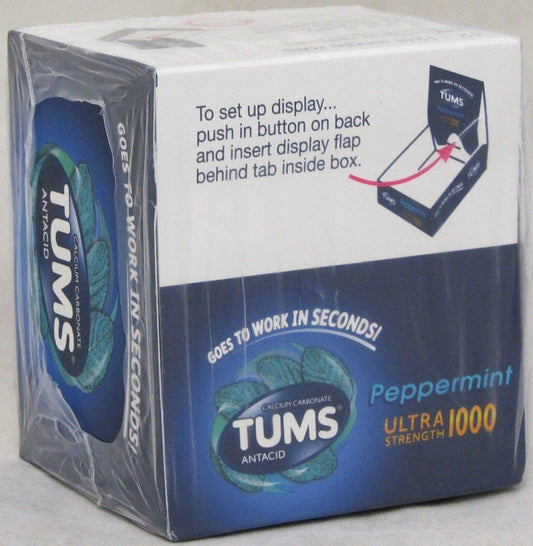 TUMS Antacid Chewable Tablets Ultra Strength, Peppermint (12 pk. - 12 ct. ea.)