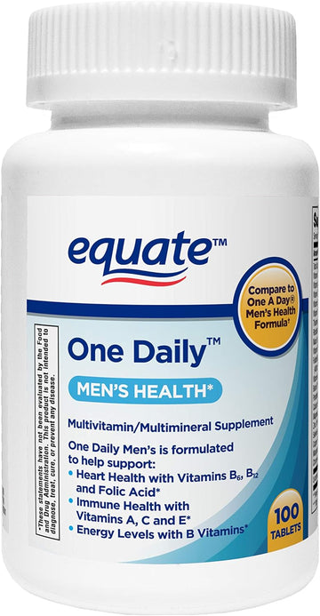 Equate - One Daily Multivitamin, Men's Health Formula, 100 Tablets