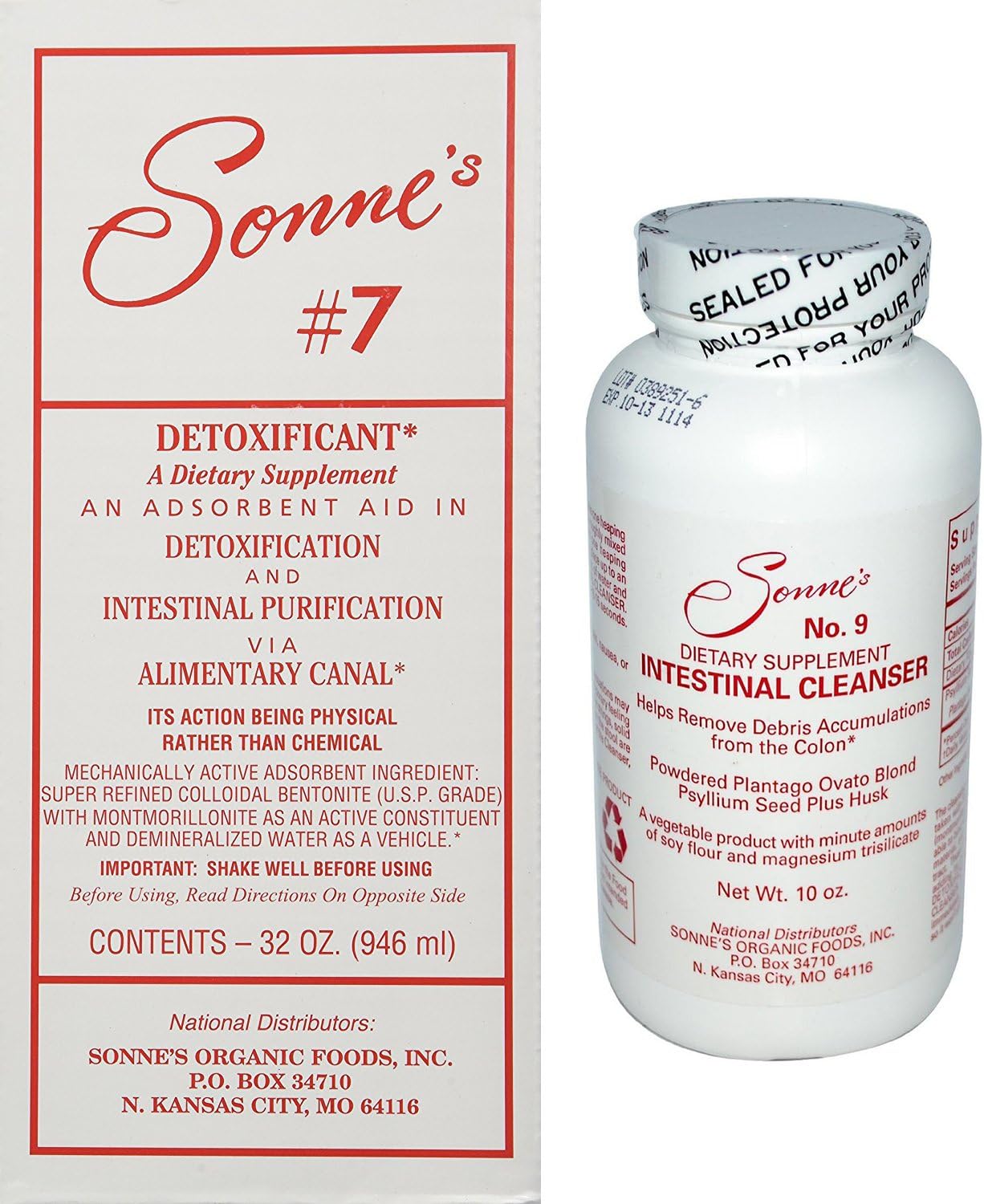 Sonne's Detoxification Pack Containing Detoxification No 7, 32 oz Bund