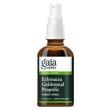 Echinacea Goldenseal Propolis Throat Spray 1 oz By Gaia Herbs