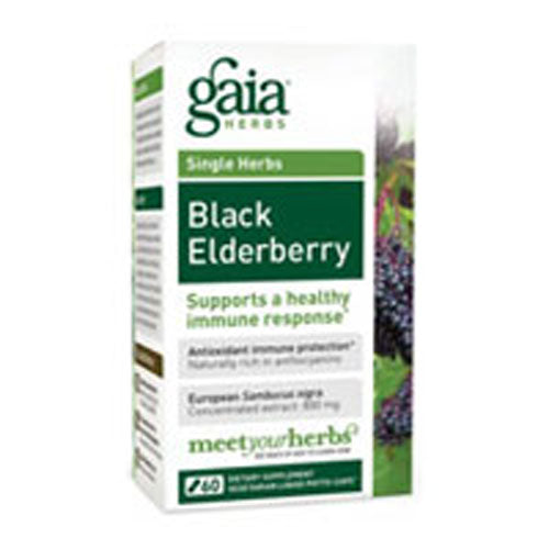 Black Elderberry 60 Caps By Gaia Herbs