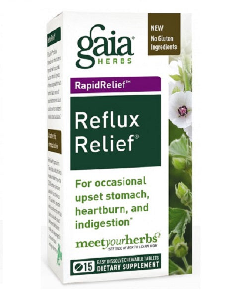 Reflux Relief 15 Tabs By Gaia Herbs