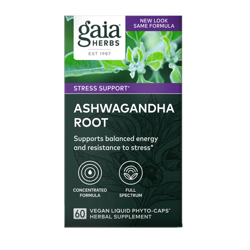 Ashwagandha Root 60 Caps By Gaia Herbs
