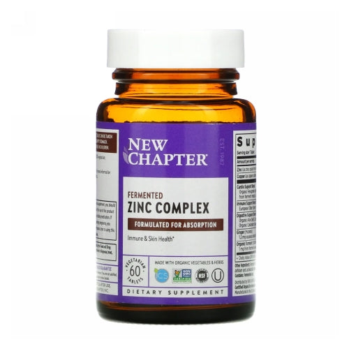 Zinc Food Complex 60 Tabs By New Chapter