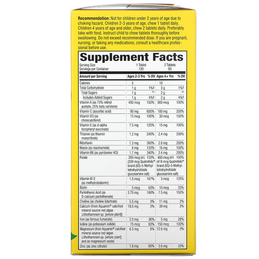 Nature'S Way, Alive! Kid'S Chewable Multivitamin, Orange & Berry