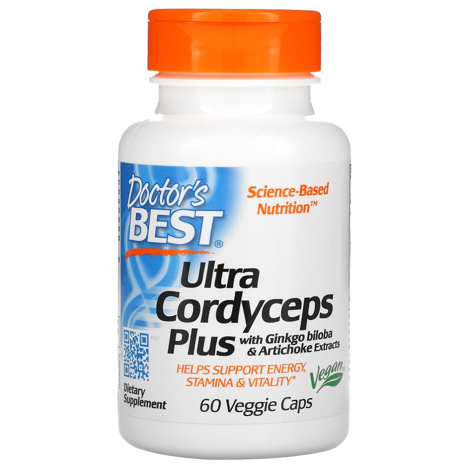 Doctor's Best, Ultra Cordyceps Plus with Ginkgo Biloba and Artichoke Extracts