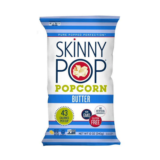 Product of Skinny Pop Popcorn Real Butter 2 - Large Bags