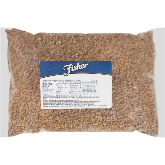 Fisher Sunflower Kernels, Roasted, No Salt Package