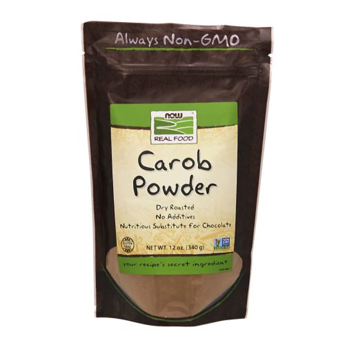 Carob Powder Roasted 12 oz By Now Foods