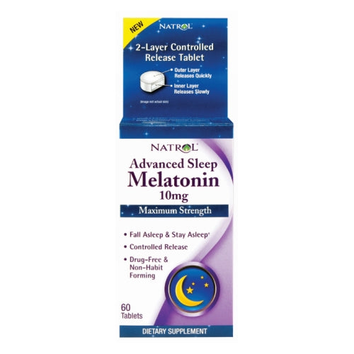 Advanced Sleep Melatonin 60 Tabs By Natrol
