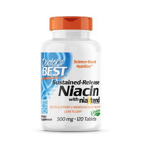 Sustained-Release Niacin With Niaxtend 120 Tabs By Doctors Best