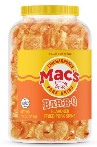 Mac's BBQ Pork Skins Canister