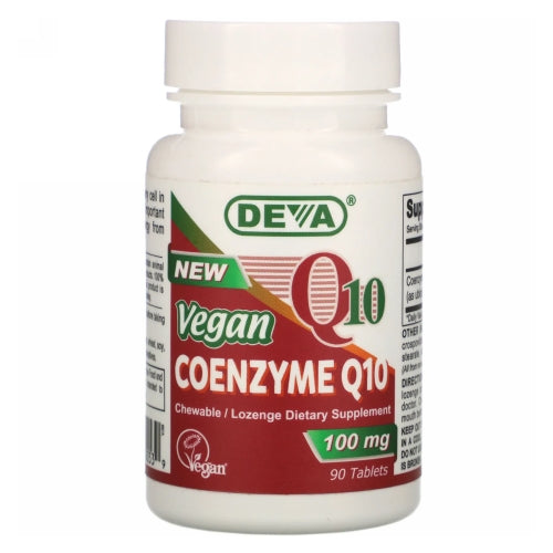 Vegan Coenzyme Q10 90 Chewable Tabs By Deva Vegan Vitamins