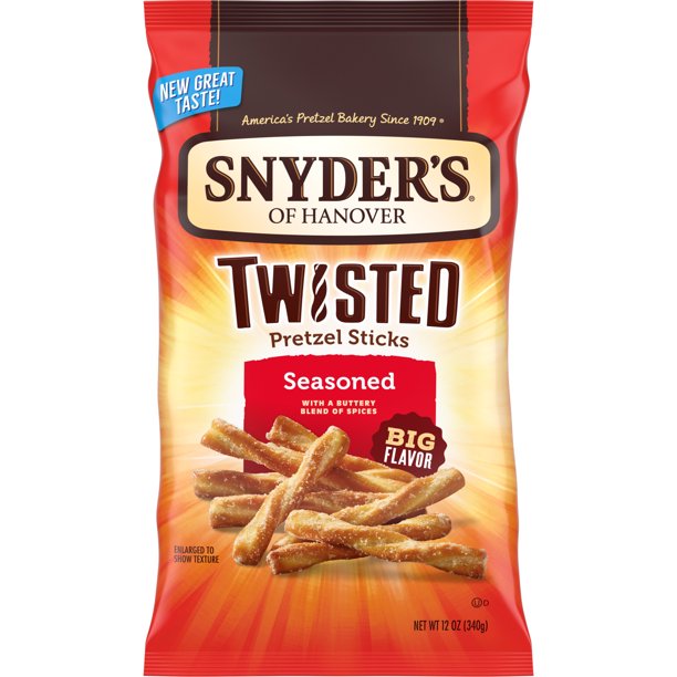 Snyder's of Hanover Seasoned Pretzel Twists, 4-Pack . Bags
