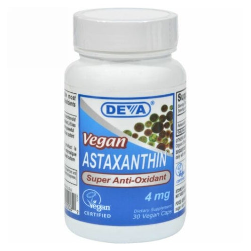 Vegan Astaxanthin Super Antioxidant 30 vegan caps By Deva Ve
