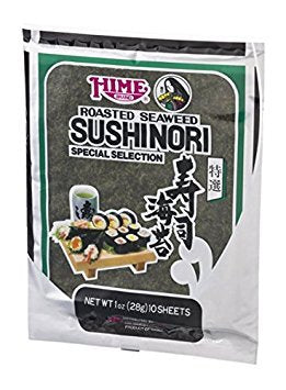 Hime Tempura Batter Roasted Seaweed Sushinori Wrap, -10 per pack -- 12 packs per case.