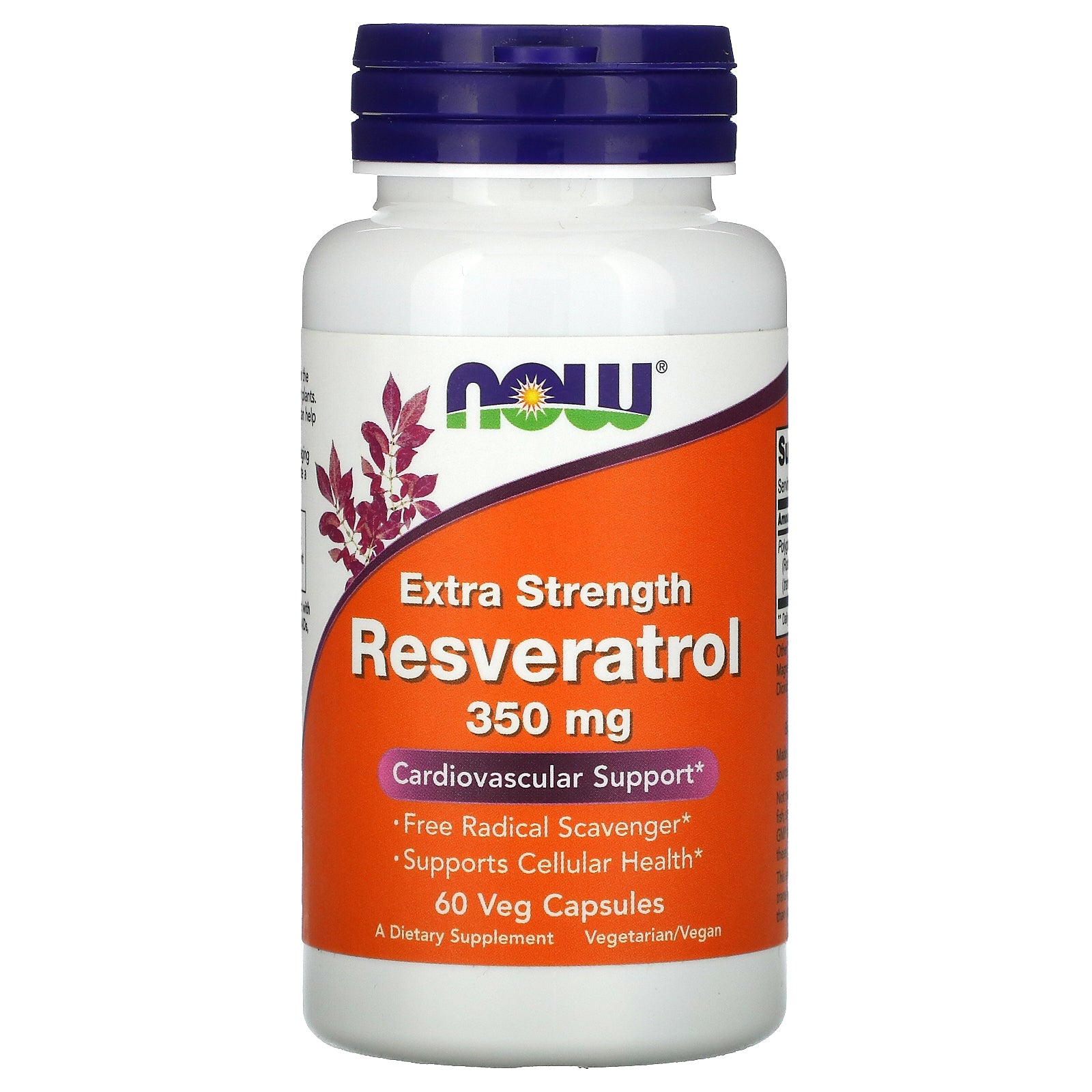 Now Foods, Extra Strength Resveratrol, 350 Mg Veg Capsules