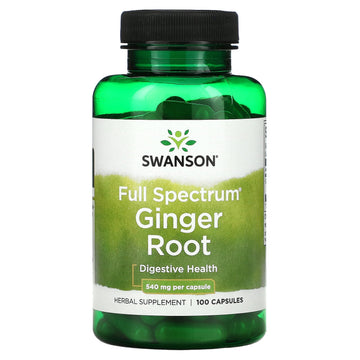 Swanson, Spectrum Ginger Root, 540 mg, Capsules