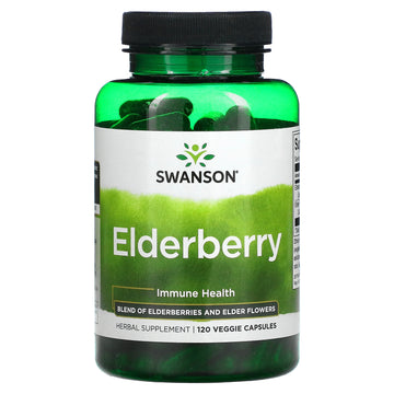 Swanson, Elderberry, Immune Health,  Veggies Capsules