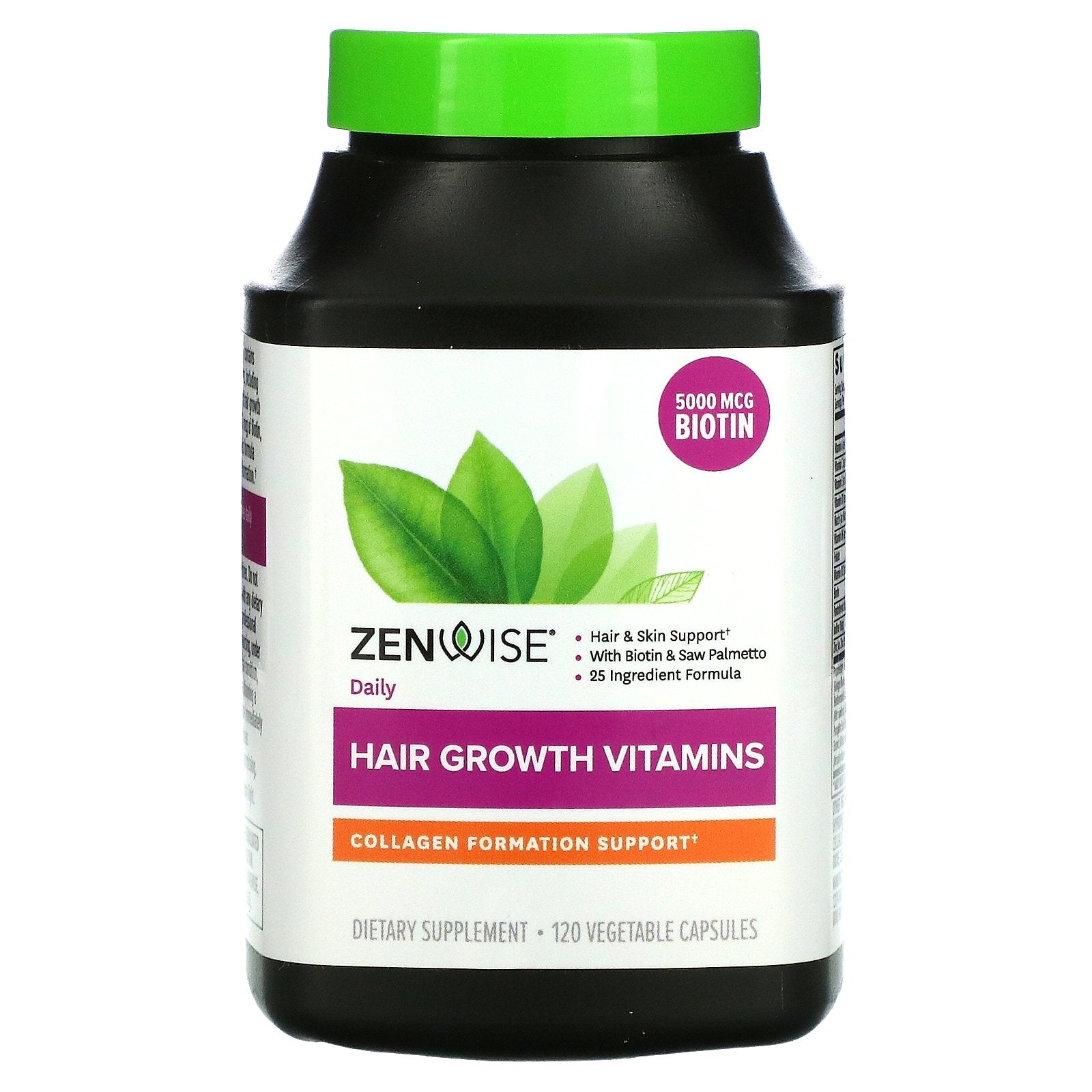 Zenwise Health, Hair Growth Vitamins,  Vegetable Capsules