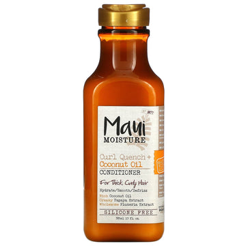 Maui Moisture, Curl Quench + Coconut Oil, Conditioner, For Thick, Curly Hair (385 ml)