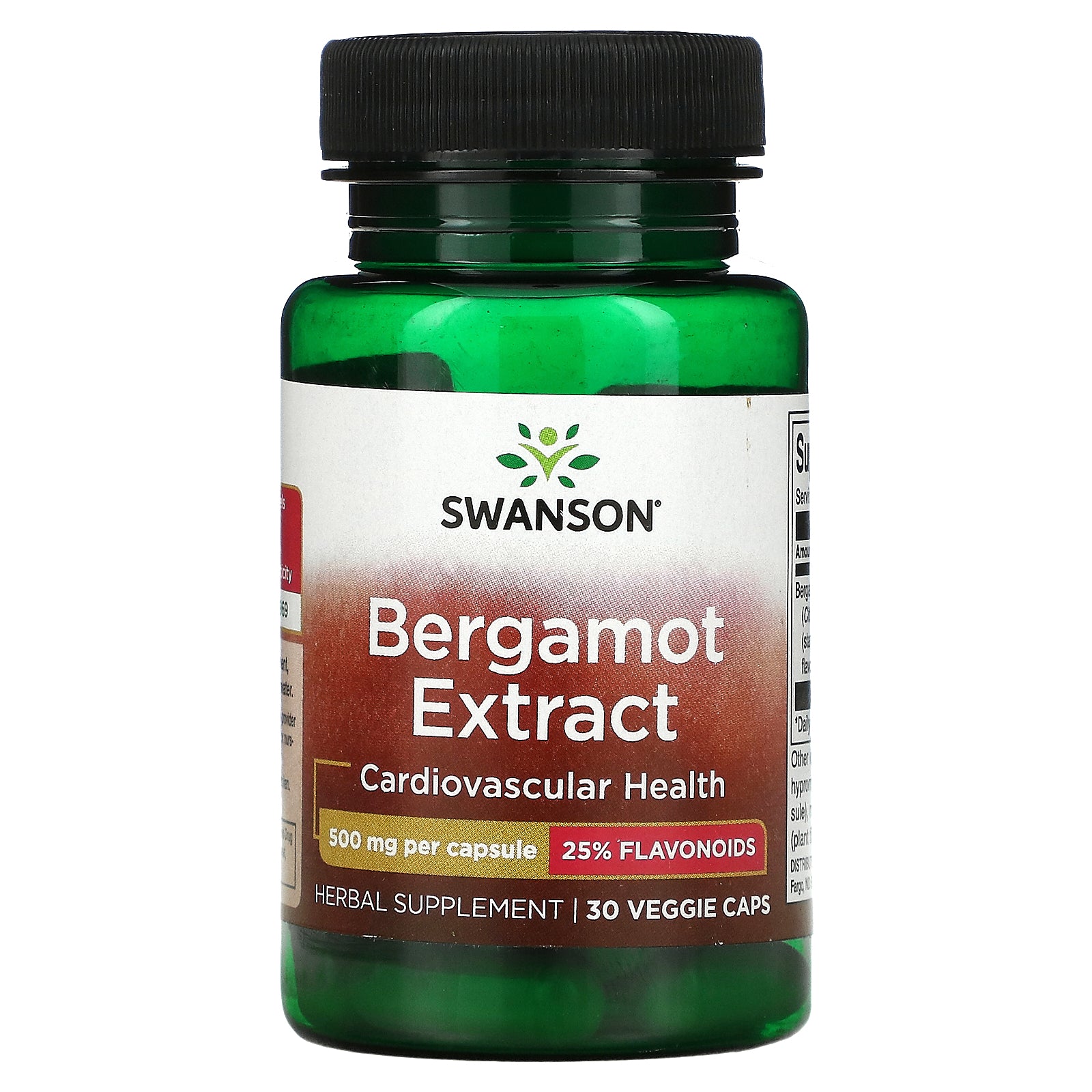 Swanson, Bergamot Extract, 500 mg Veggie Caps