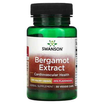 Swanson, Bergamot Extract, 500 mg Veggie Caps