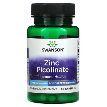 Swanson, Zinc Picolinate, 22 mg, Capsules