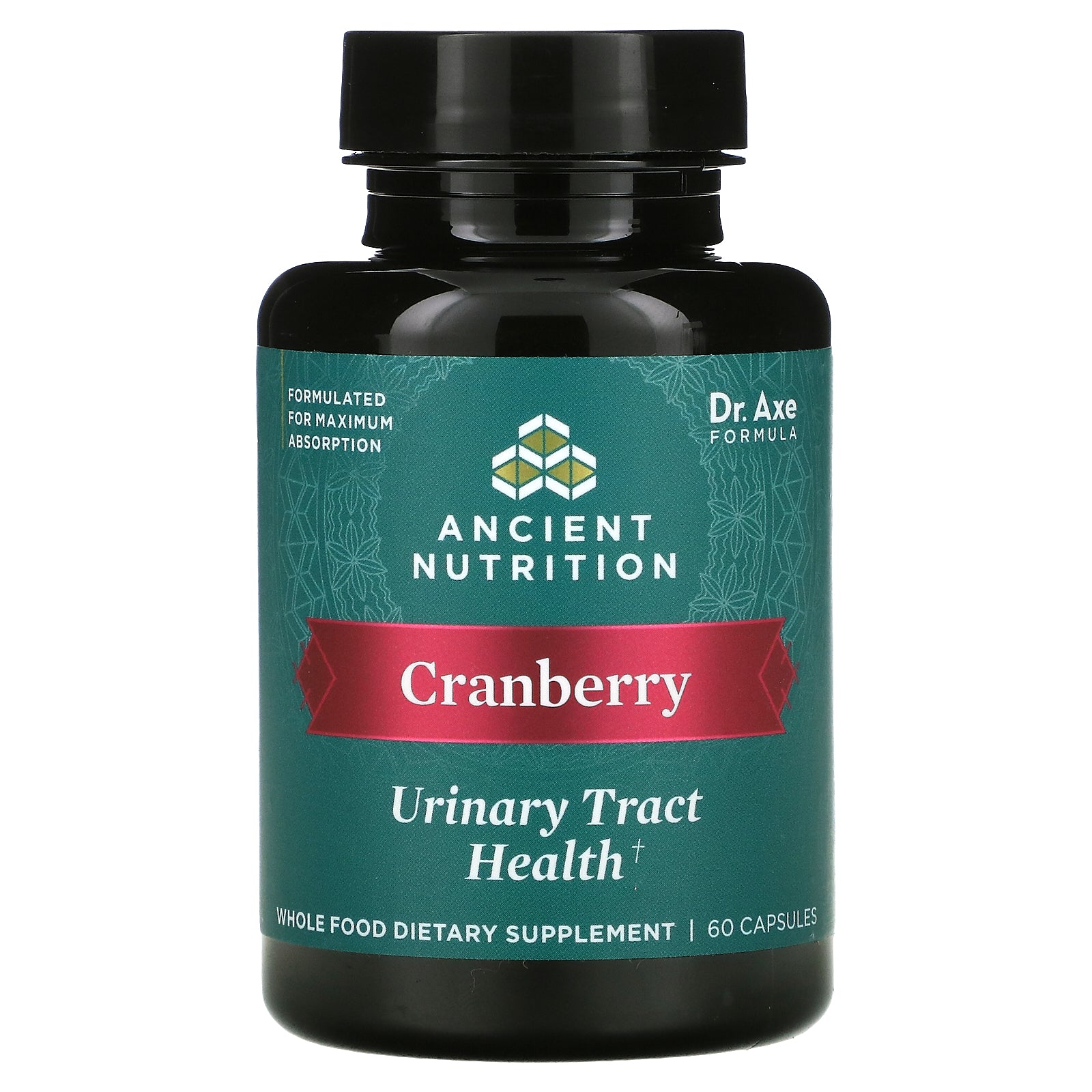 Dr. Axe / Ancient Nutrition, Cranberry, Urinary Tract Health, Capsules