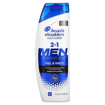 Head & Shoulders, Men Advanced Series, 2 in 1 Shampoo + Conditioner, Full & Thick (380 ml)