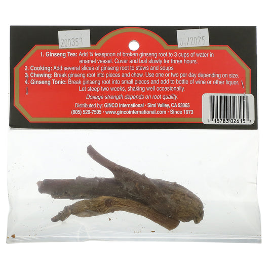 Imperial Elixir, Ginseng Root, Chinese Red Shiu Chu Xu