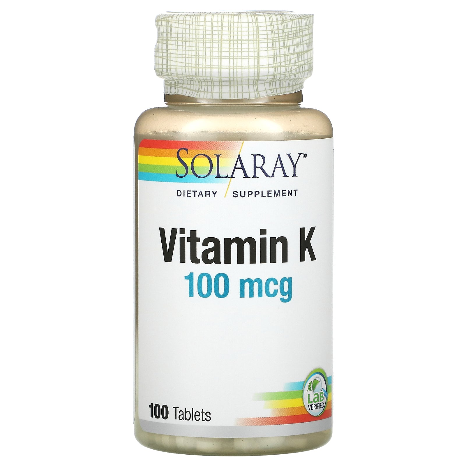 Solaray, Vitamin K, 100 Mcg
