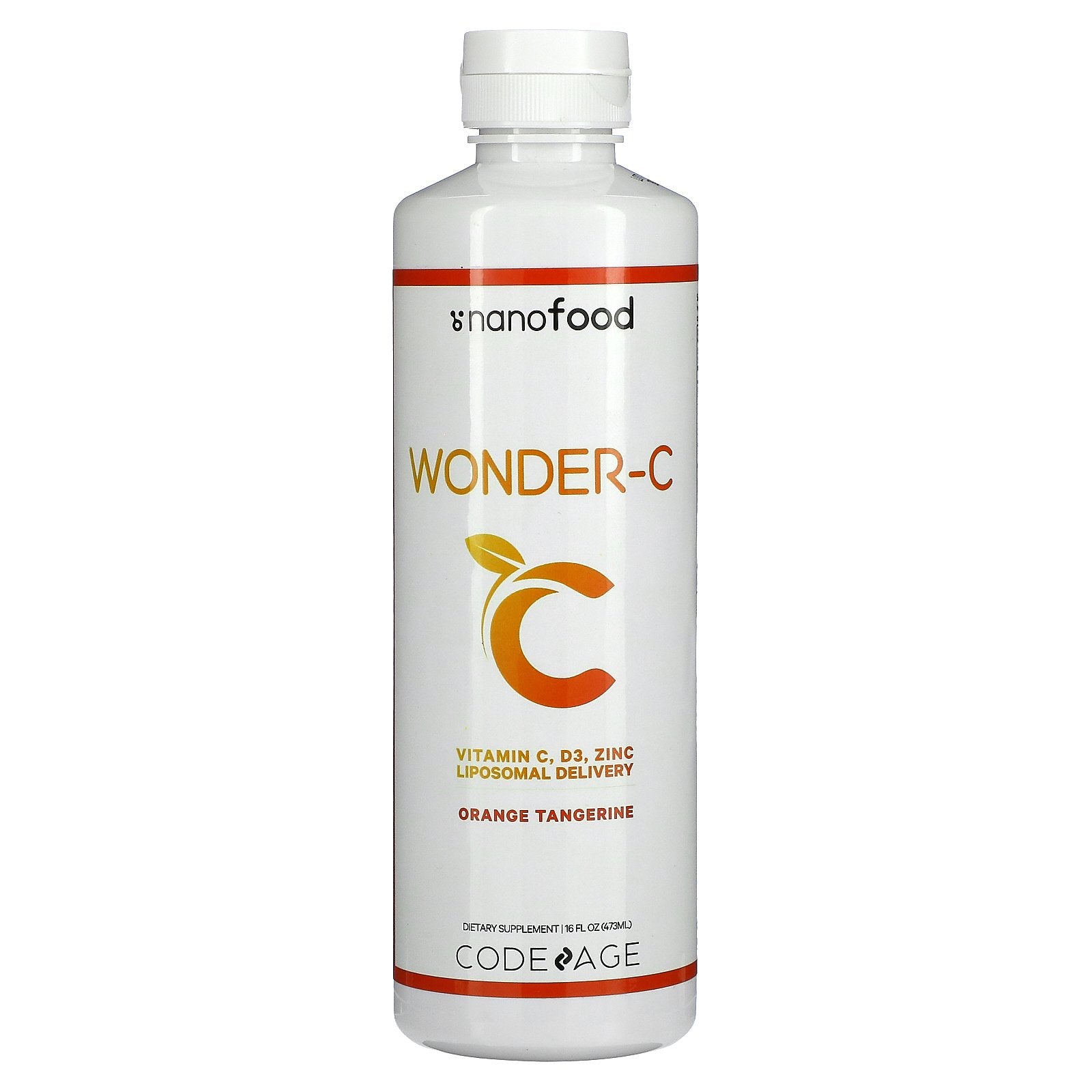 CodeAge, Wonder-C, Liposomal Delivery, Orange Tangerine,  (473 ml)
