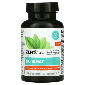 Zenwise Health, No Bloat with DE111 Probiotic Vegetable Capsules