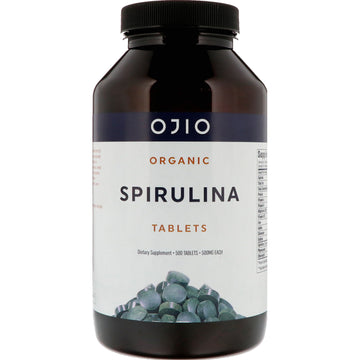 Ojio, Organic Spirulina, 500 mg Tablets