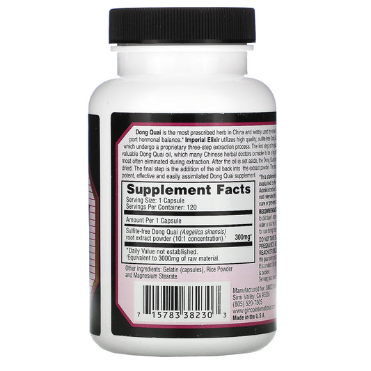 Imperial Elixir, Extra Strength, Dong Quai, 3000 mg,  Capsules