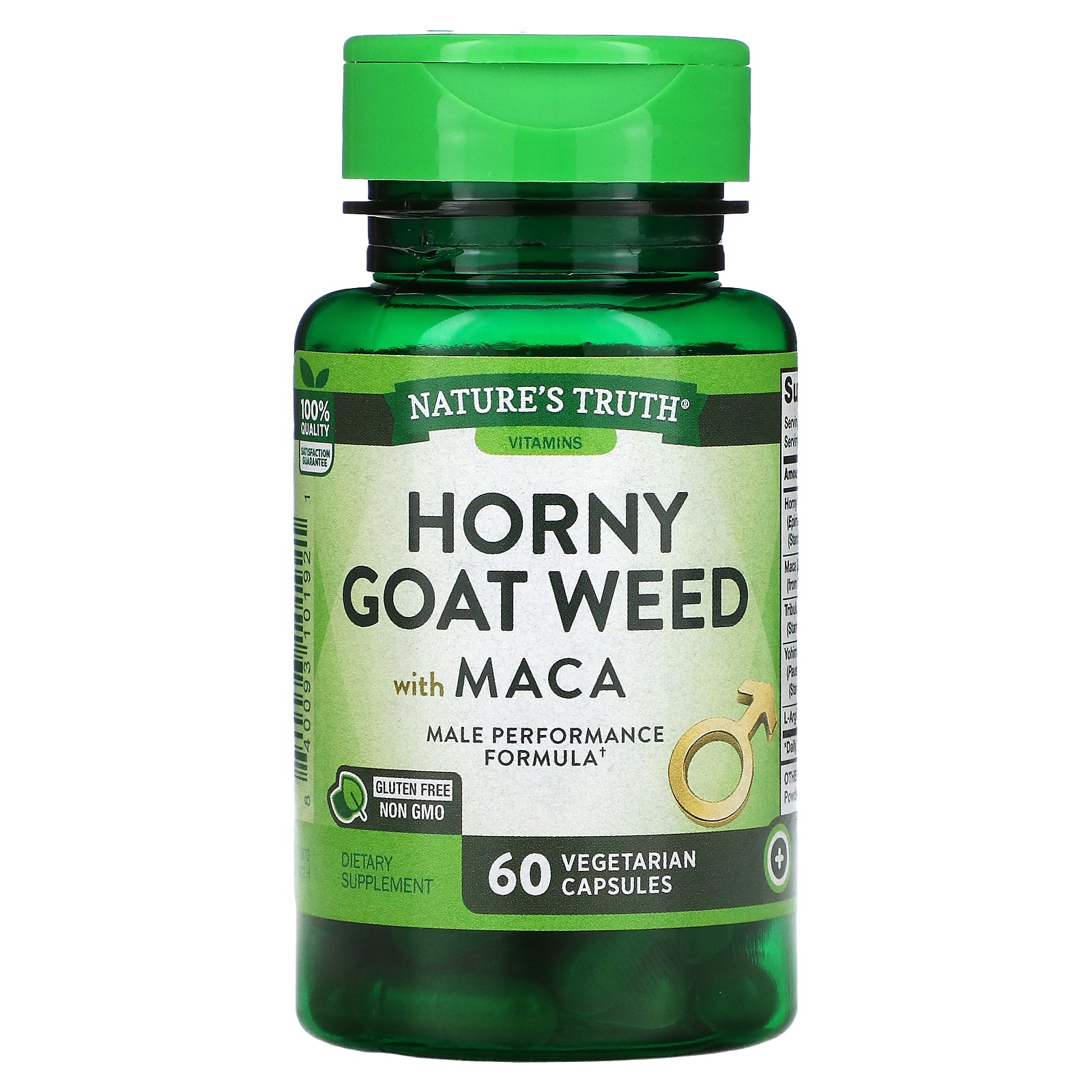 Nature's Truth, Horny Goat Weed with Maca, Vegetarian Capsules