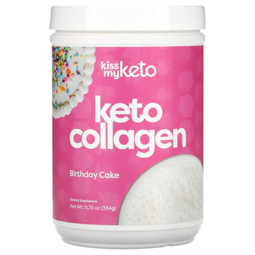 Kiss My Keto, Keto Collagen, Birthday Cake