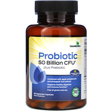 FutureBiotics, Probiotic Plus Prebiotic, 25 Billion CFU Vegetarian Capsules