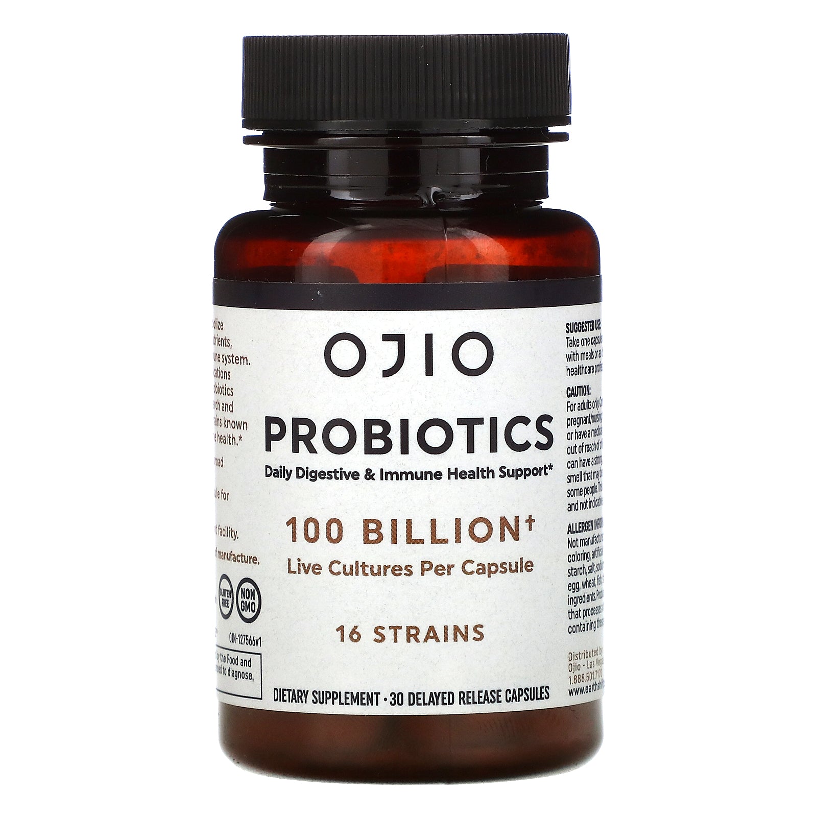 Ojio, Probiotics , 100 Billion Delayed Release Capsules