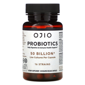 Ojio, Probiotics, 50 Billion Delayed Release Capsules