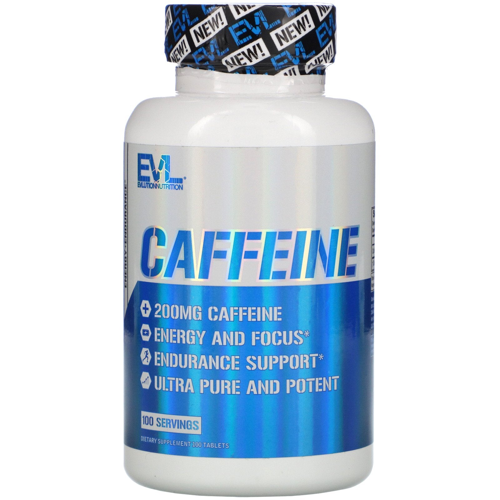 EVLution Nutrition, Caffeine, 200 mg, Tablets