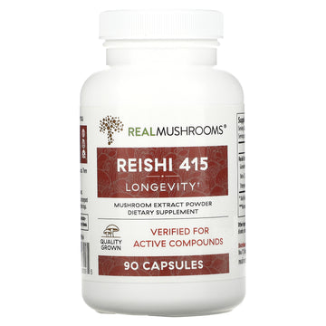 Real Mushrooms, Reishi 415, Longevity Capsules